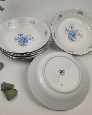 Assiettes creuses en porcelaine de Bohème THUN “Carlsbad”