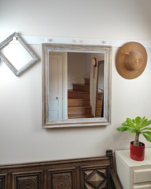 Miroir doré patiné “Adeline”