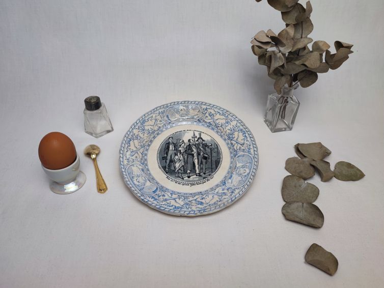 Assiette parlante “Jean Lapincheux” J.Vieillard