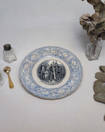 Assiette parlante “Jean Lapincheux” J.Vieillard