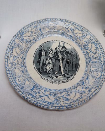 Assiette parlante “Jean Lapincheux” J.Vieillard