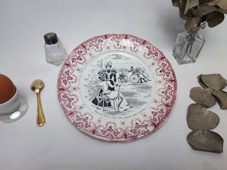 Assiette parlante “Sports” St Amand & Hamage
