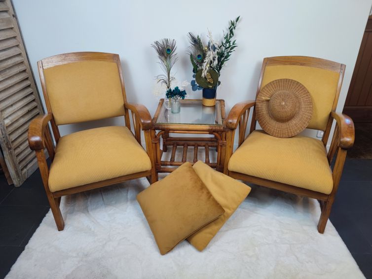 Fauteuils Coloniaux “Castor & Pollux”